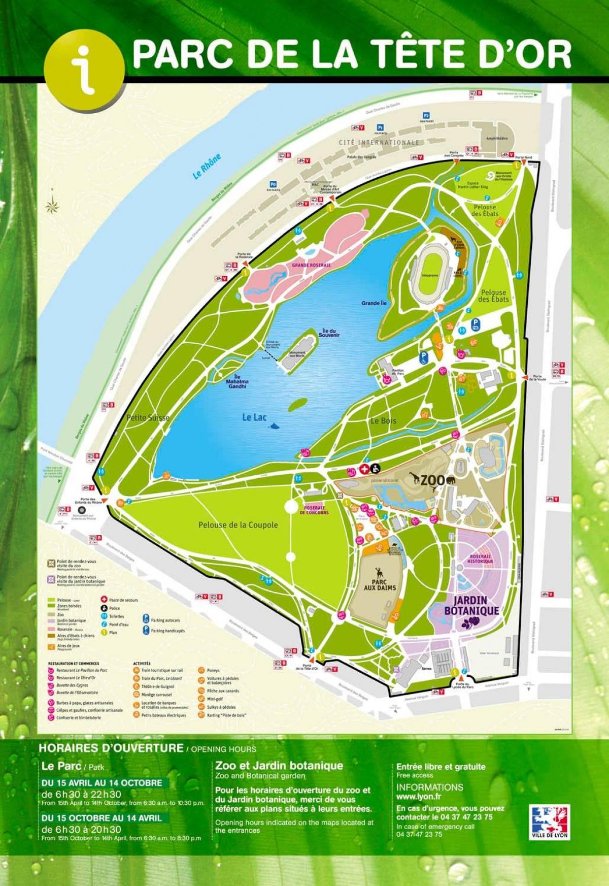 מפה של ליון פארק