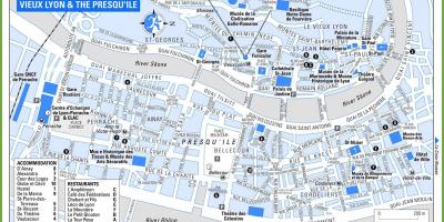 מפה של vieux Lyon